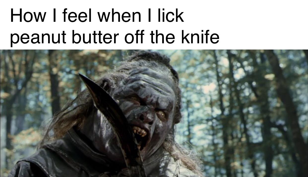 Savage Peanut butter knife licker